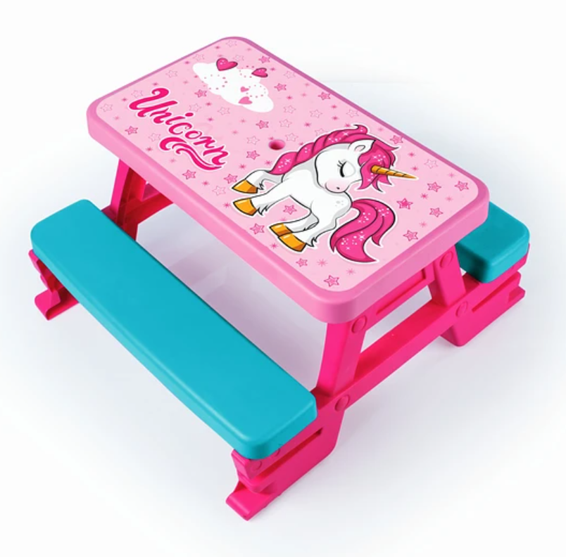 MESA PICNIC UNICORNIO PARA 4 NIÑOS-1