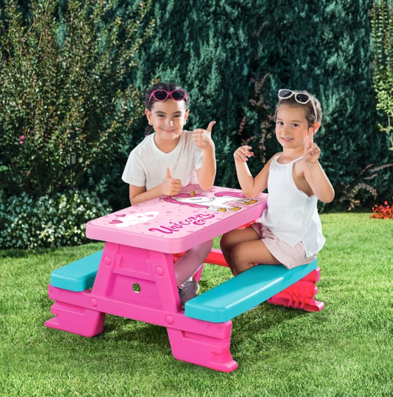 MESA PICNIC UNICORNIO PARA 4 NIÑOS-5