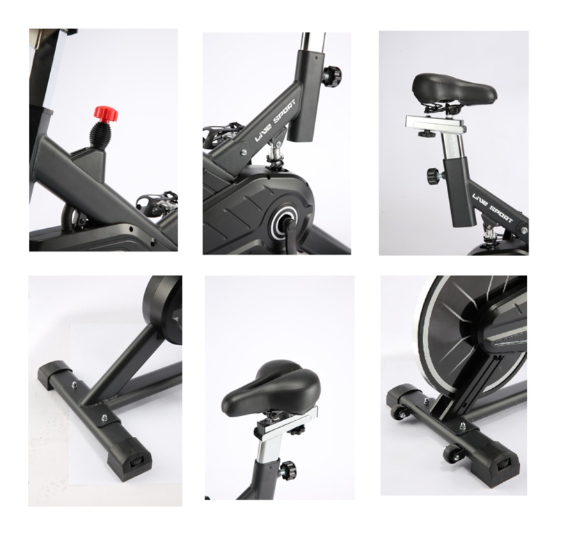 BICICLETA SPINNING MAGNETICA 8KG NEGRA -3