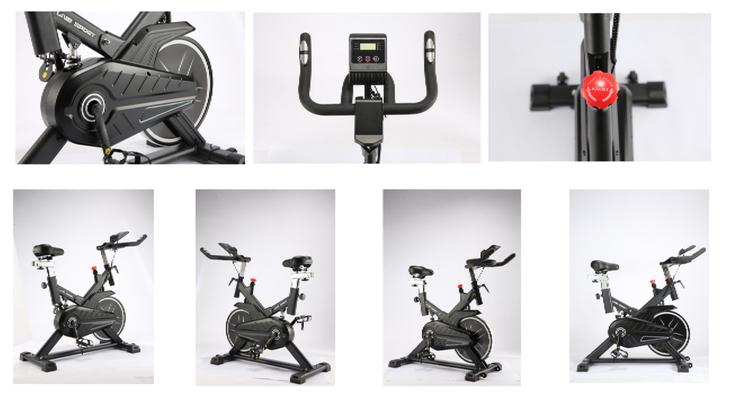 BICICLETA SPINNING MAGNETICA 8KG NEGRA -4