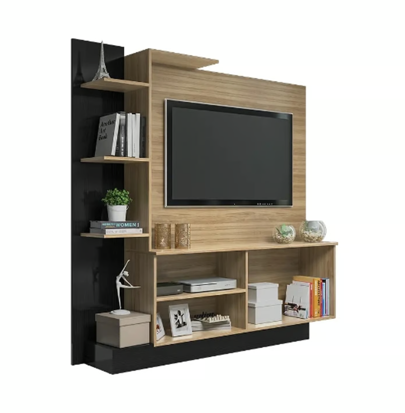 CENTRO ENTRETENCION RACK VERONA NEGRO/ARCILLA