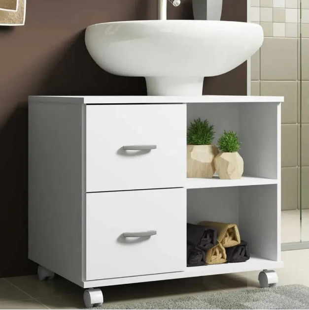 MUEBLE PARA BAÑO ( 2 CAJONES )BLANCO-3