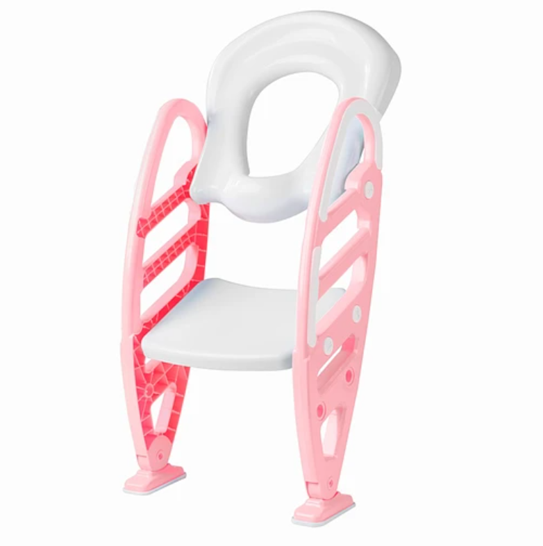 ASIENTO ENTRENADOR PARA W.C ROSADO CON ESCALERA-3