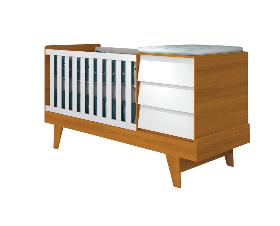 CUNA 3 EN 1 CON COMODA NOAH PRINCE BLANCO CARAMELO-5