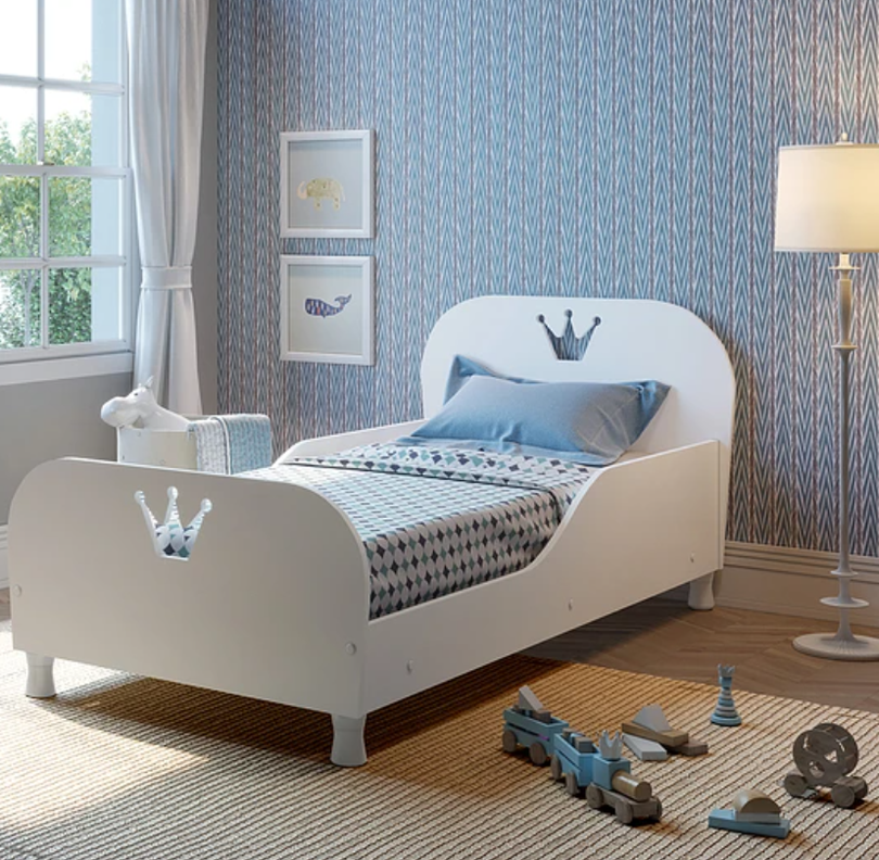 MINI CAMA BLANCA BRILLANTE MOD PRINCIPE-3