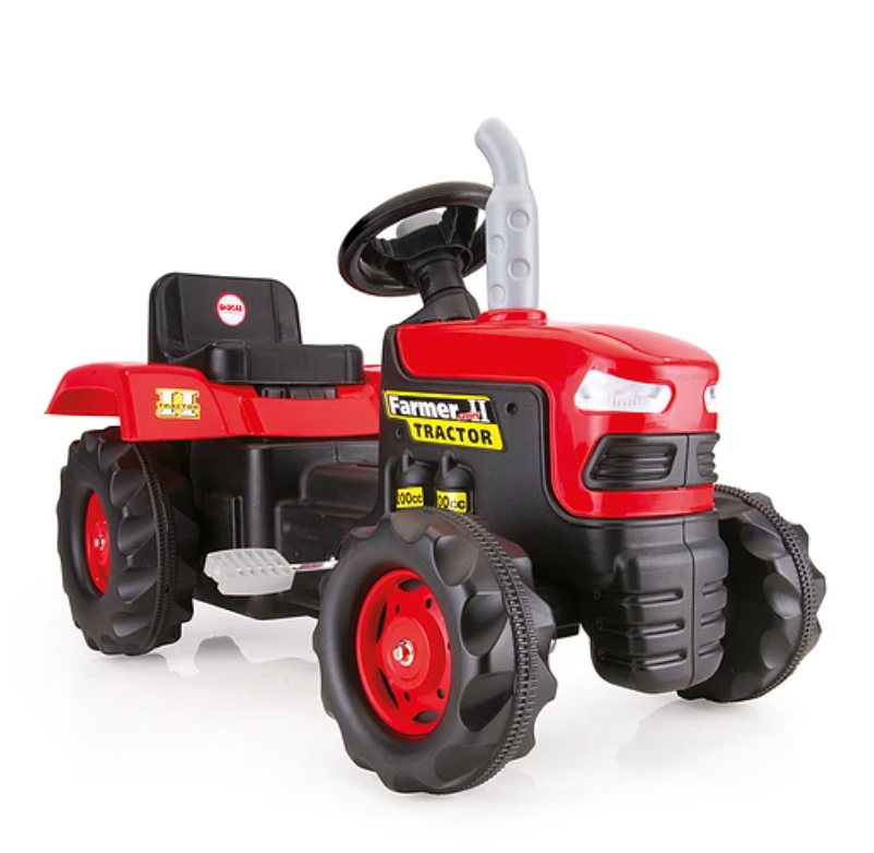 TRACTOR A PEDALES FARMER ROJO-0