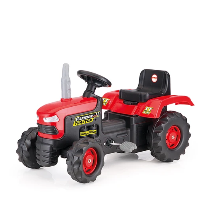 TRACTOR A PEDALES FARMER ROJO-2