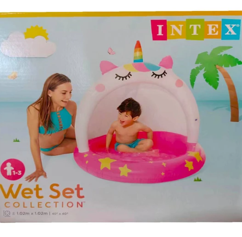 PISCINA INFLABLE BABY UNICORNIO -2