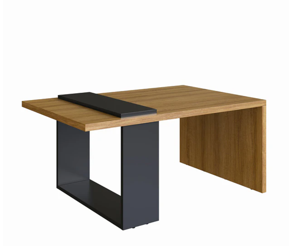 Mesa de Centro Nordica Boho Miel Negro