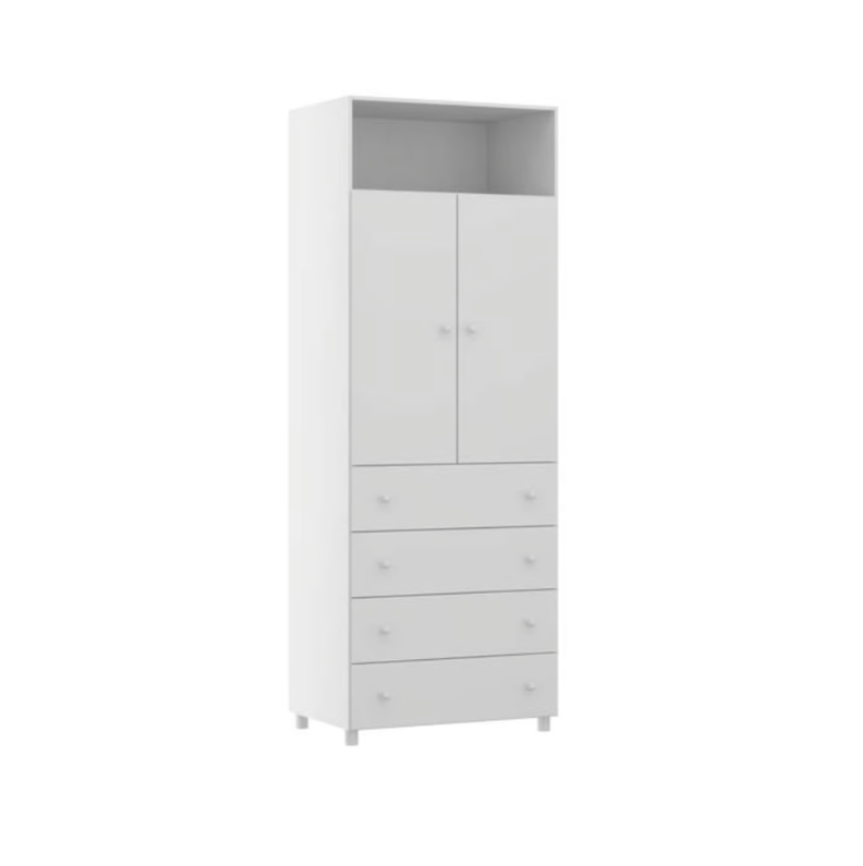 ROPERO 2 PUERTAS Y 4 CAJONES BLANCO KIDSCOOL-0