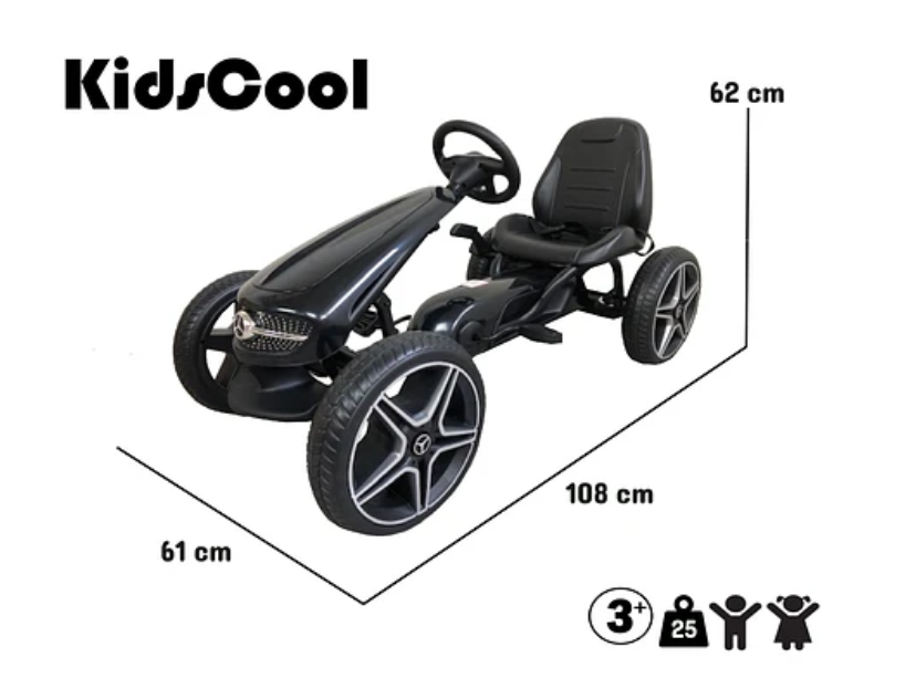 GO KART MERCEDES BENZ NEGRO -3