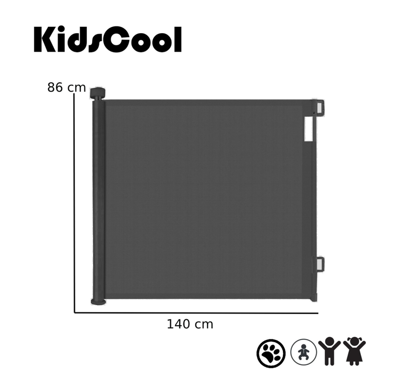 REJA RETRACTIL NEGRA 140CM-3