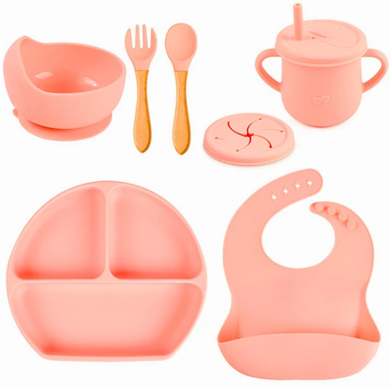 SET DE ALIMENTACION SILICONA ROSADO 6 PIEZAS-0