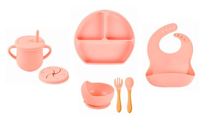 SET DE ALIMENTACION SILICONA ROSADO 6 PIEZAS-2