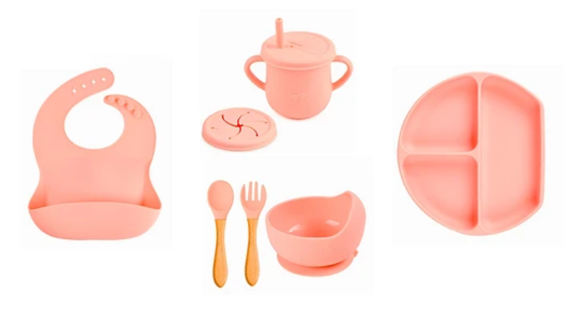 SET DE ALIMENTACION SILICONA ROSADO 6 PIEZAS-3