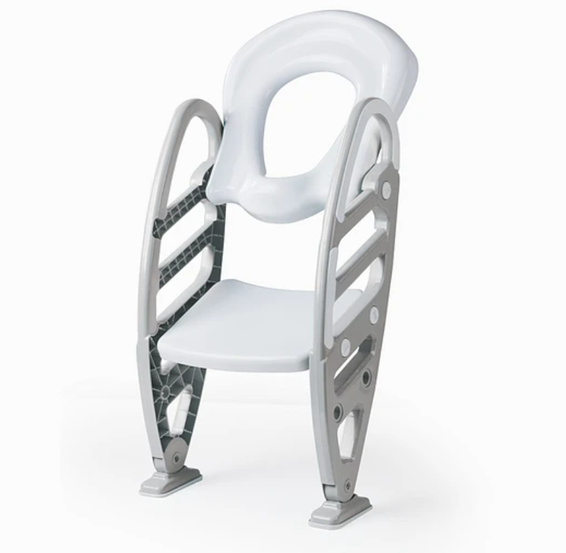 ASIENTO ENTRENADOR PARA W.C GRIS CON ESCALERA-1