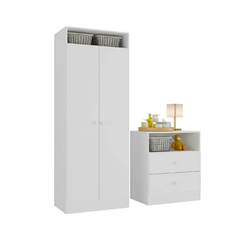 CLOSET + COMODA BLANCA-0