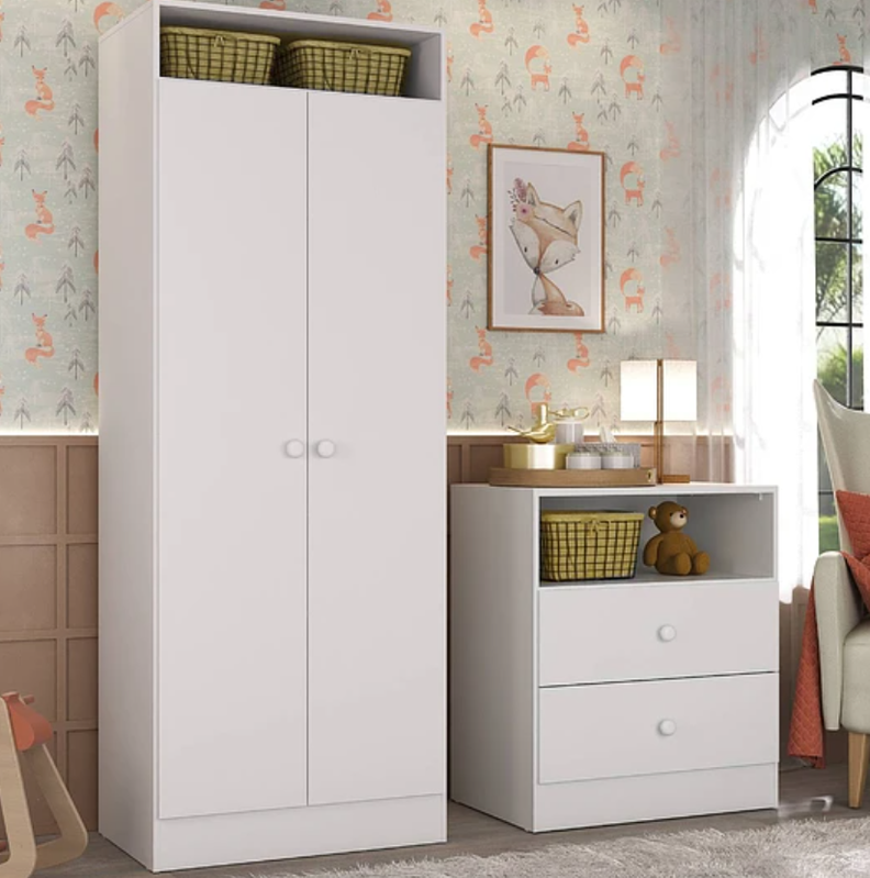 CLOSET + COMODA BLANCA-1