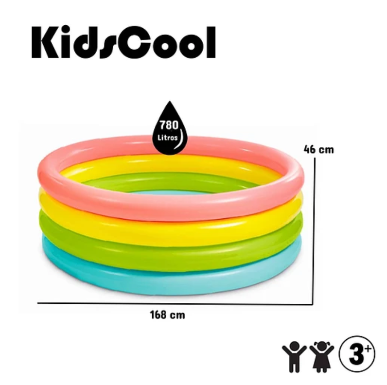 PISCINA INFLABLE FLUOR KIDSCOOL-3