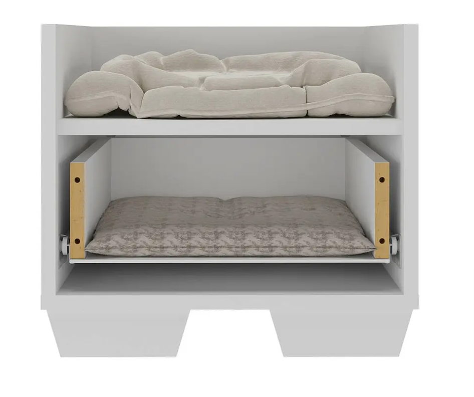 CAMA CAJONERA PETS GATITOS BLANCA-1