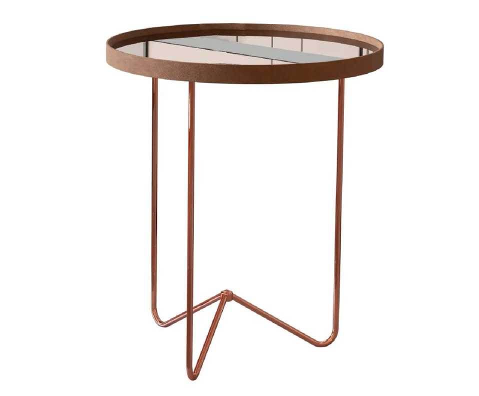 MESA LATERAL REDONDA BRONCE-1