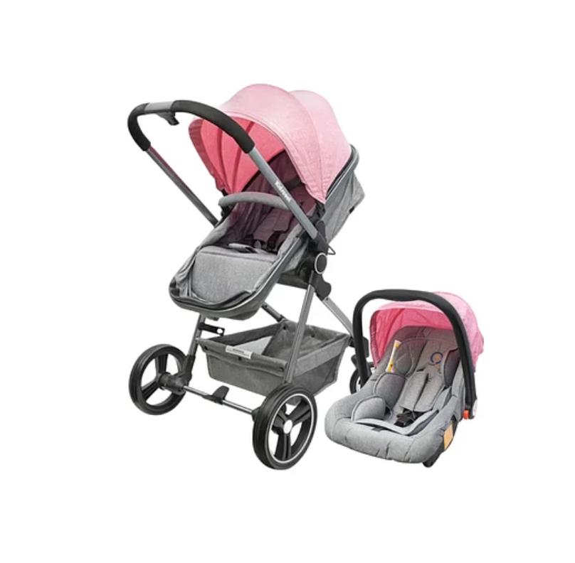 COCHE CUNA CITY TRAVEL ROSA-0