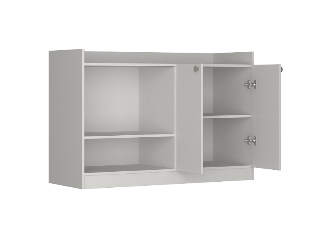 MUEBLE DE COCINA CON 2 PUERTAS Y 2 ESPECIOS BLANCO-1