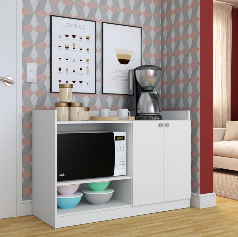 MUEBLE DE COCINA CON 2 PUERTAS Y 2 ESPECIOS BLANCO-3