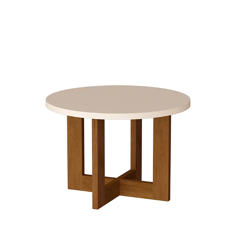 MESA DE CENTRO REDONDA BE PERLA CARAMELO-2