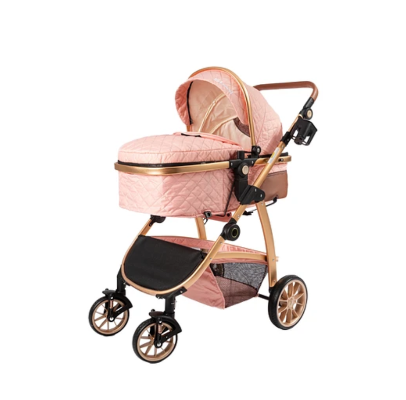 COCHE TRAVEL ELEGANCE 3 EN 1 ROSADO-2
