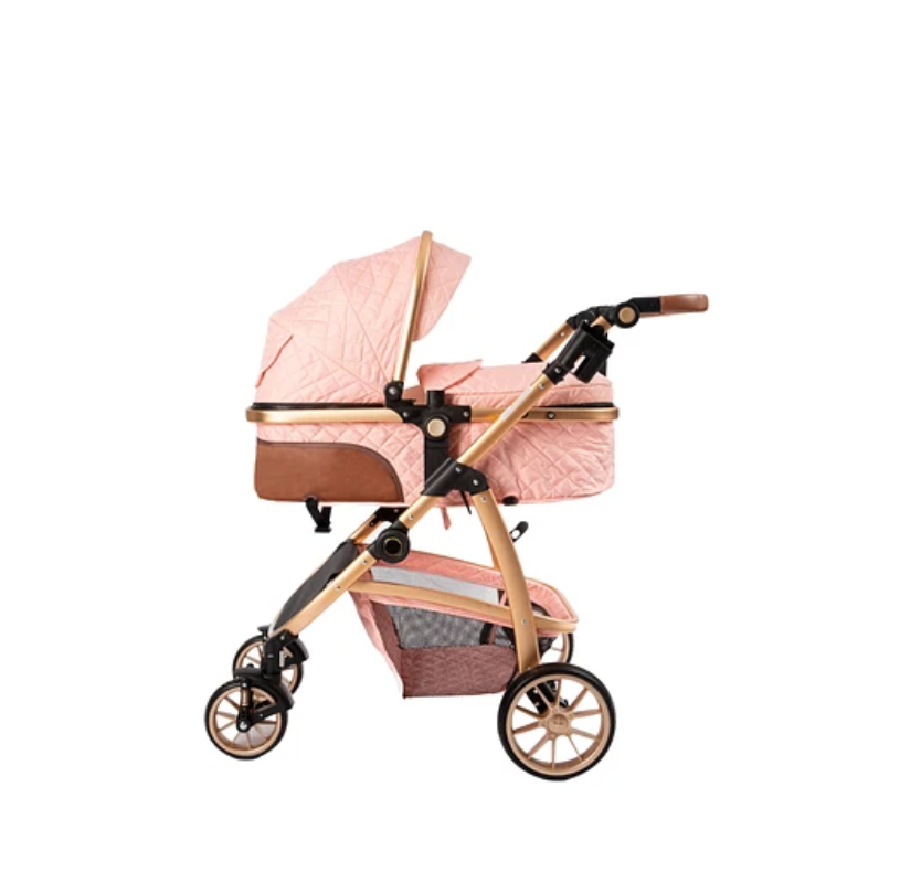 COCHE TRAVEL ELEGANCE 3 EN 1 ROSADO-3
