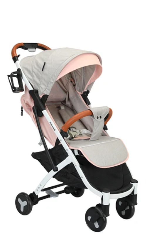COCHE PASEO COMPACTO ROSADO / GRIS KIDSCOOL-1