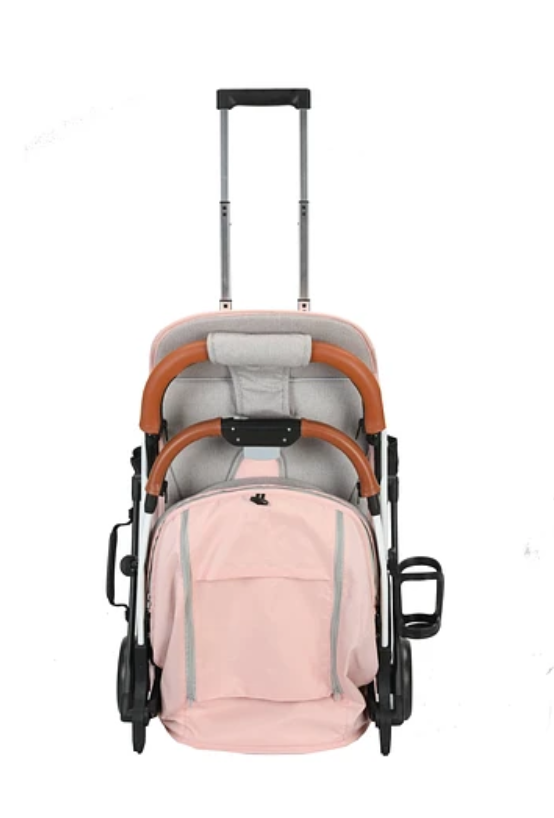 COCHE PASEO COMPACTO ROSADO / GRIS KIDSCOOL-4