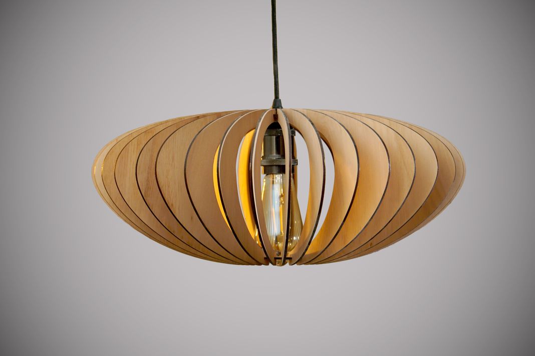 Lampara Techo Colgante Madera Minimalista Estilo Vintage-2
