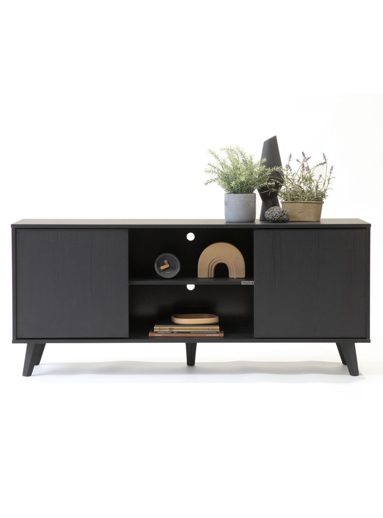 Rack tv Atacama alto black-0