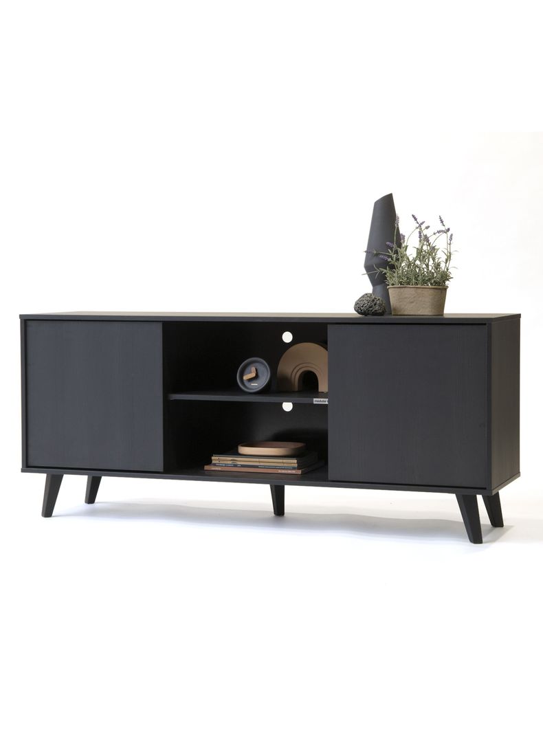 Rack tv Atacama alto black-1