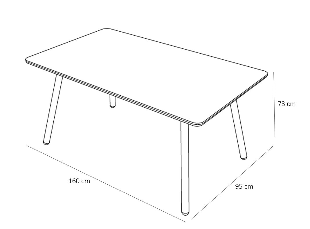 Mesa de comedor 6p Aula nogal-3