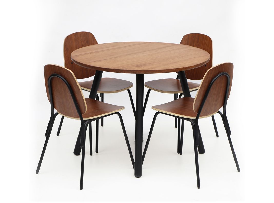 Mesa de comedor 4p Aula nogal-2
