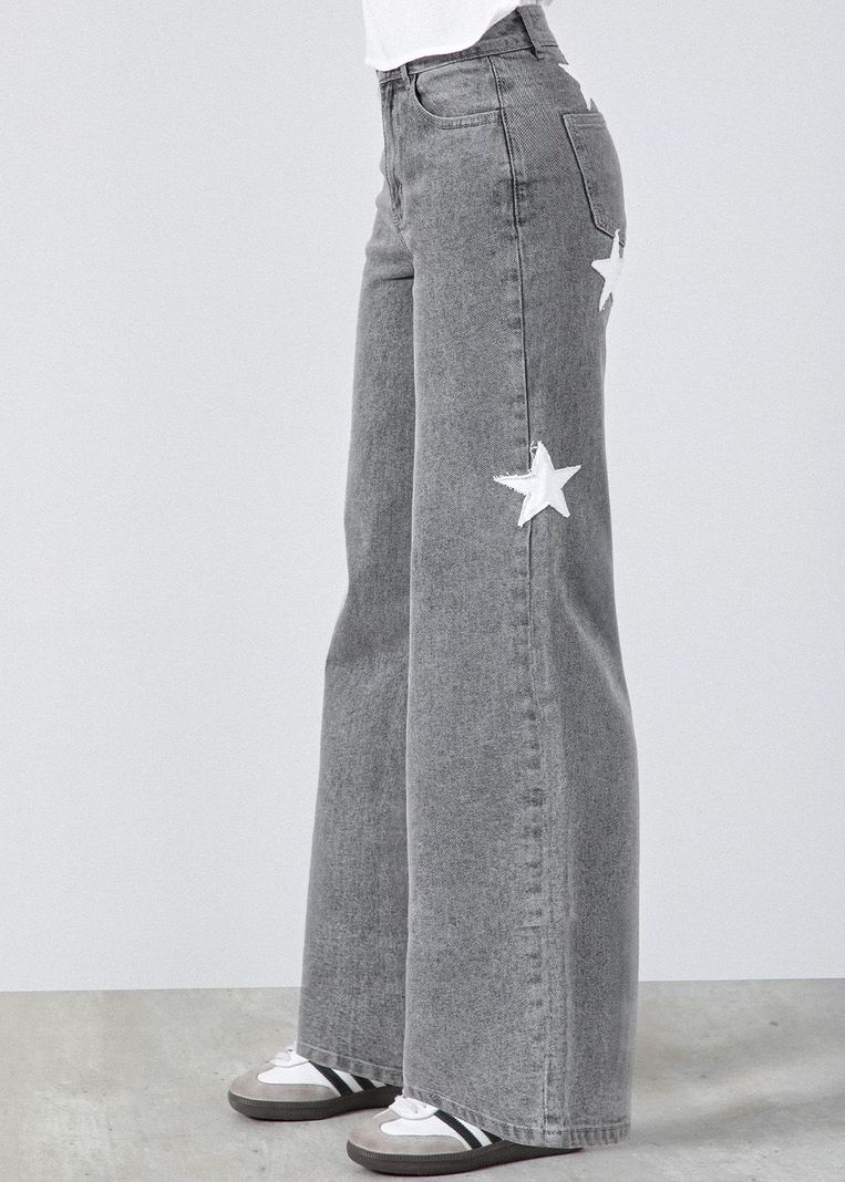 Pantalon Multi Estrellas Gris Mujer Raindoor 32