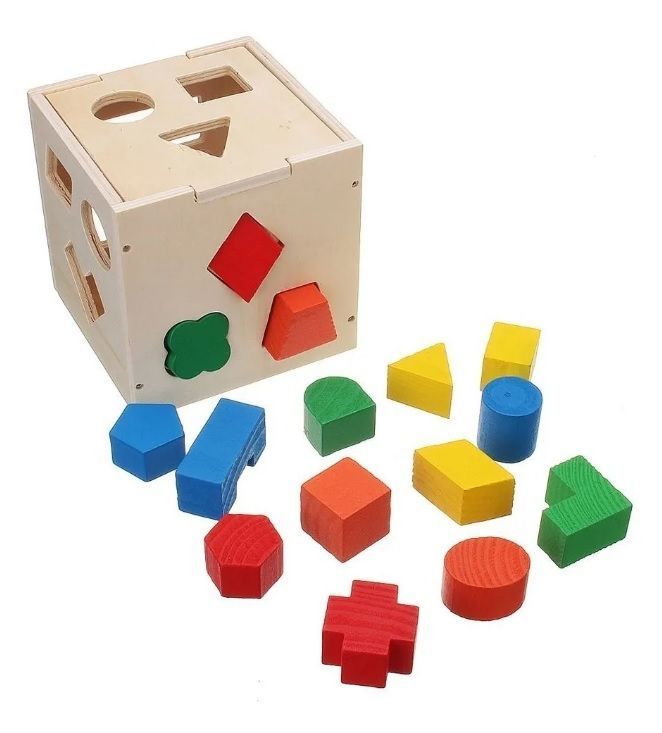 Juego De Madera Cubo Encaje Surtido