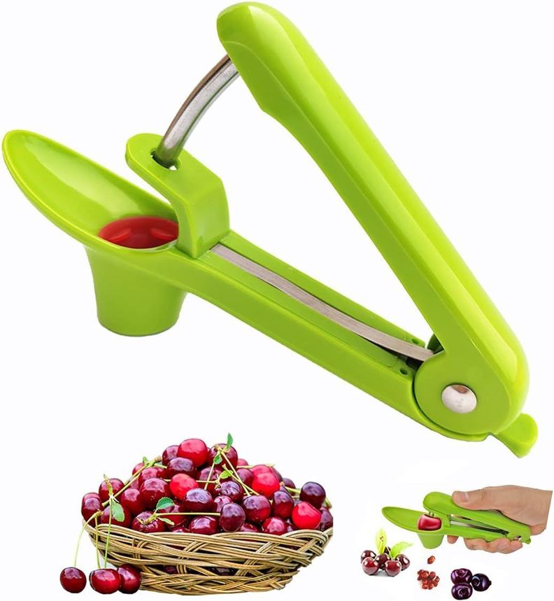Deshuesador De Cerezas Cherry Pitter Tool Verde Lima-0