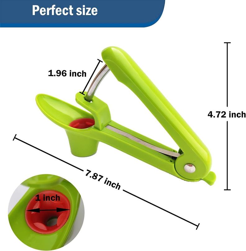 Deshuesador De Cerezas Cherry Pitter Tool Verde Lima-4