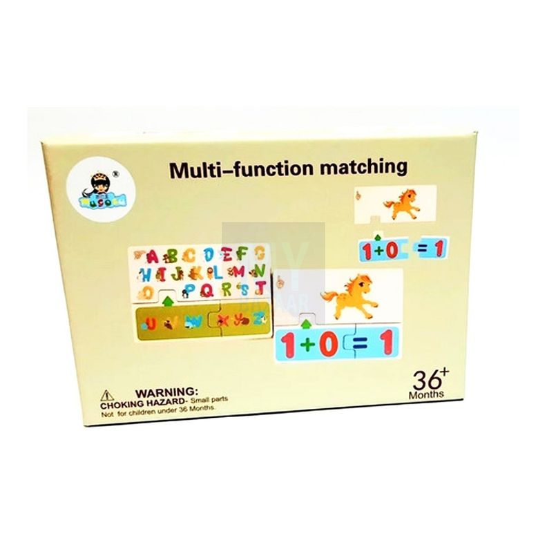 Números Y Matematicas Básicas Juego Puzzle Madera Didáctico-0