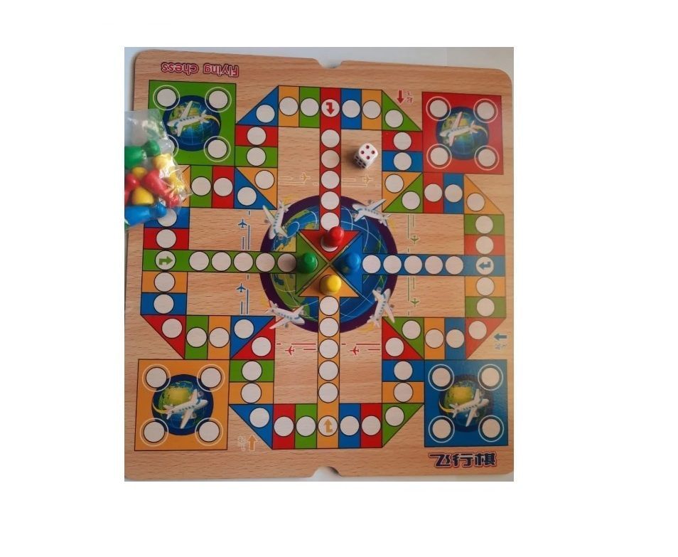 Juego De Mesa Tablero 2 Juegos En 1 (ludo Y Serpientes)-0