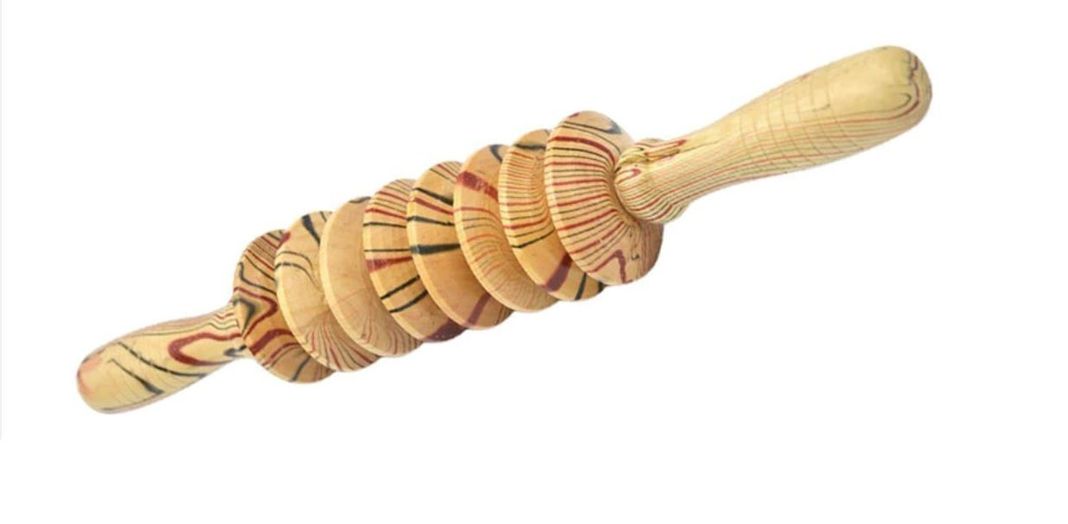 Pack De 2 Masajeadores Madera Rodillos-3