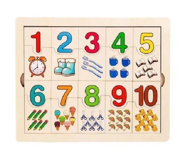 Juguete Dominó Numero Montessori-0