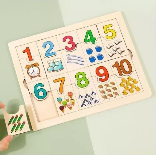 Juguete Dominó Numero Montessori-5