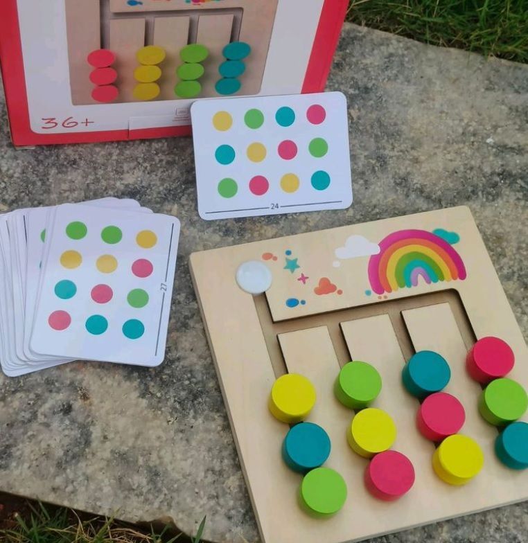 Juego Patrones De Colores Combinación Para Niños Montessori-2
