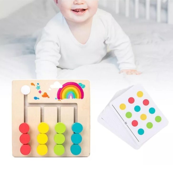 Juego Patrones De Colores Combinación Para Niños Montessori-3