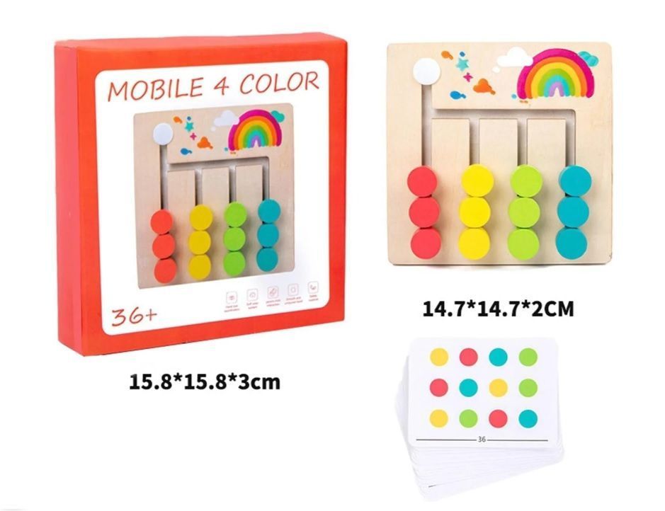 Juego Patrones De Colores Combinación Para Niños Montessori-4